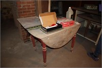 Drop Leaf Table with Contents