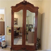 French Mirror Armoire