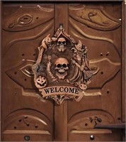 Scary 3D "Welcome" Door Sign