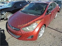 2011 Hyundai Elantra KMHDH4AE7BU133566 Red