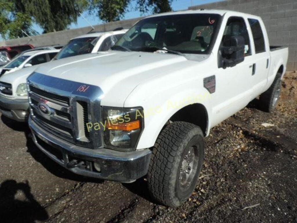 2008 Ford F-350 1FTWW31R38EA69335 White