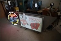 Wisconsin Badger with changeable Miller Sign