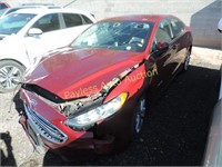 2019 Ford Fusion 3FA6P0LU8KR220726 Red