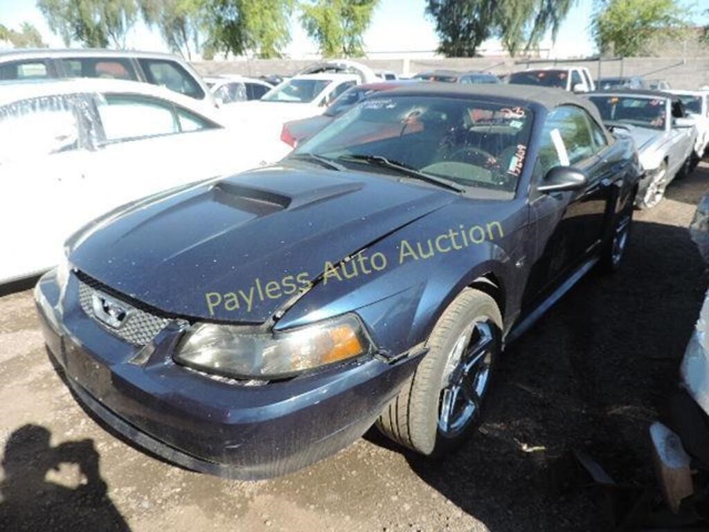 2002 Ford Mustang 1FAFP45X92F181527 Blue