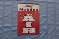 Retro Tin "Mobiloil Free Air" Sign