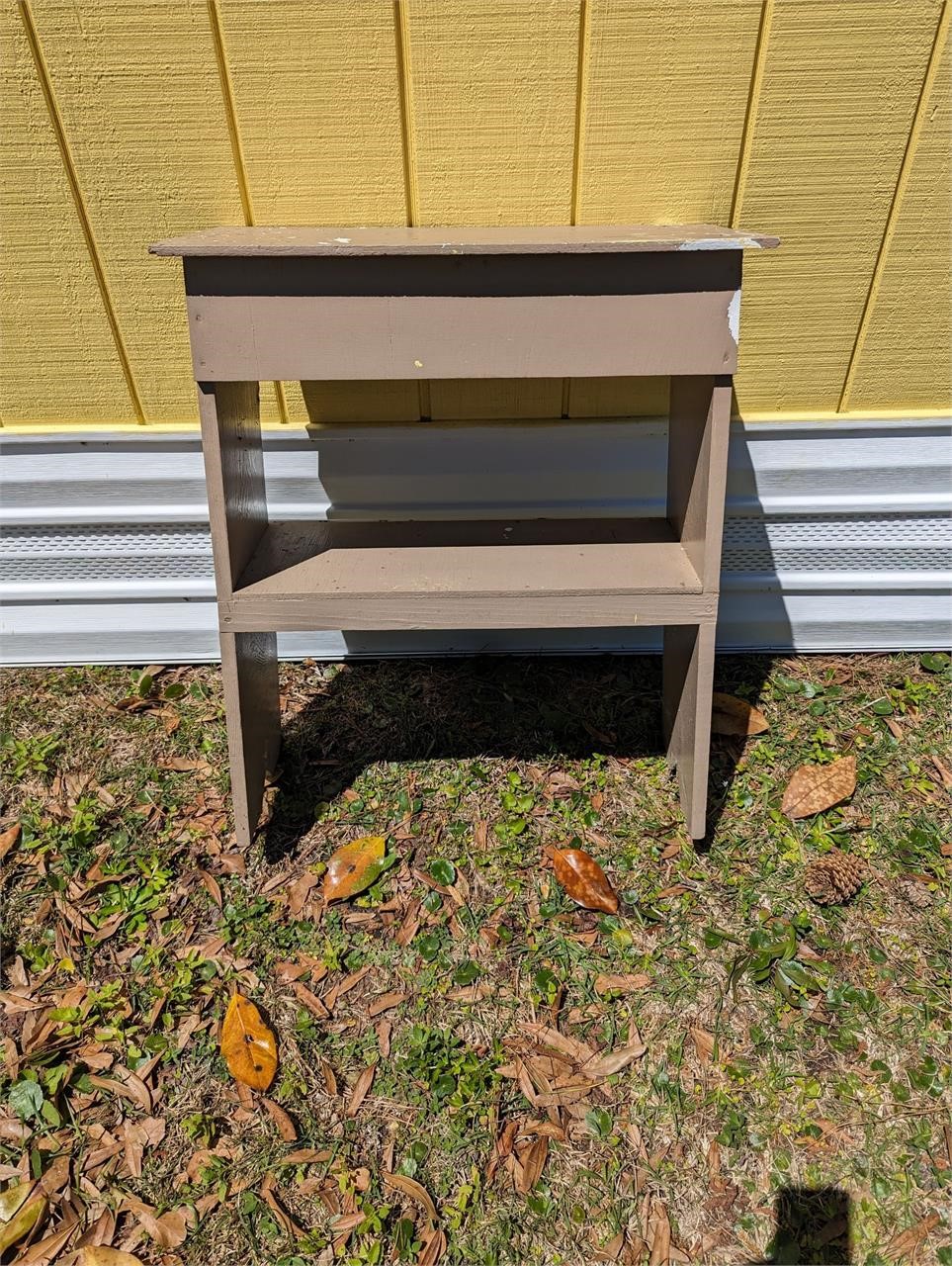 wooden shelf