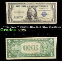 **Star Note** 1935G $1 Blue Seal Silver Certificat