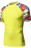LAFROI Men's UPF 50+ Compression Rashguard Shirt