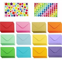 60PCS Mini Envelopes In Assorted Colour