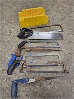 Lot of misc hand saws