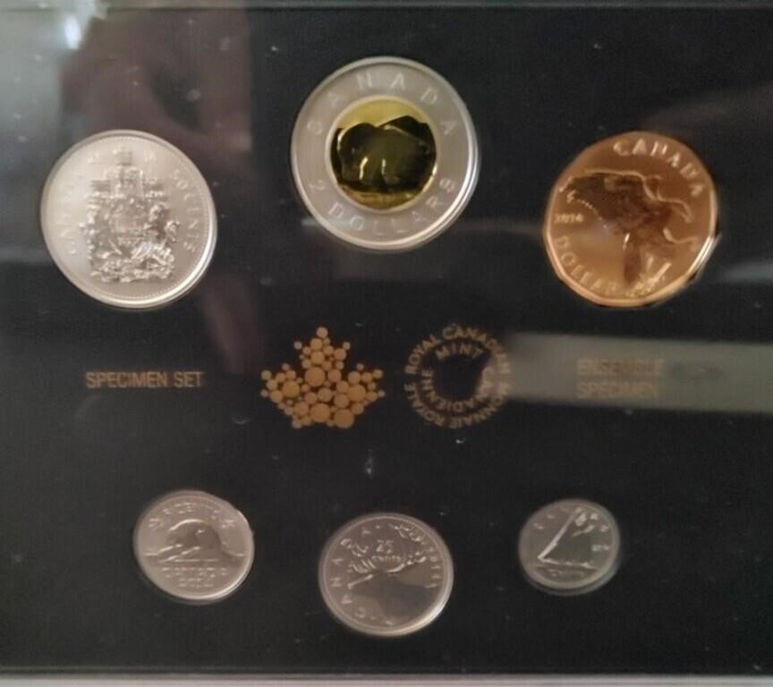Royal Canadian Mint 2014 Specimen Coin Set
