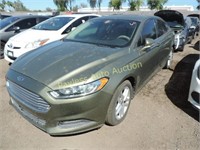 2013 Ford Fusion 3FA6P0H74DR134030 Green