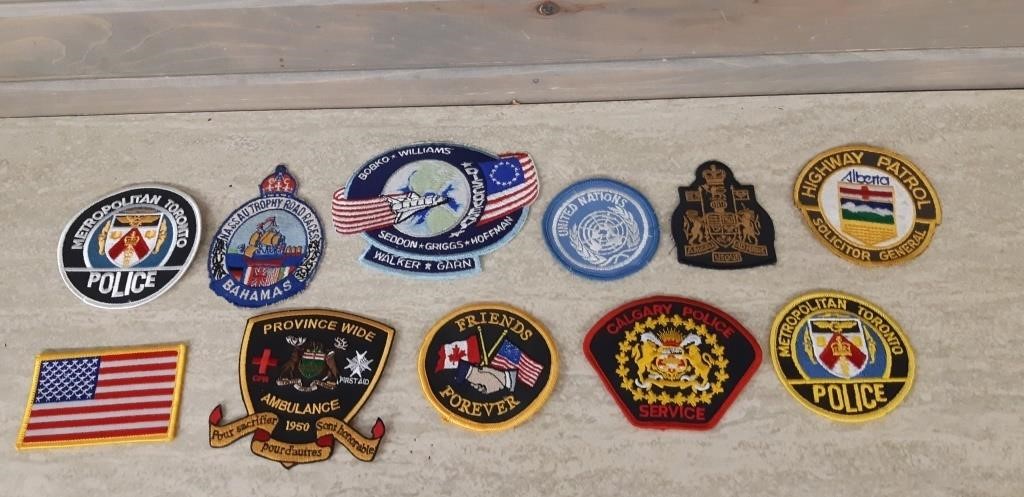 Lot of assorted arm patches, Police & more