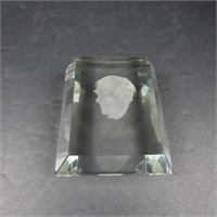 Signed Crystal Paperweight