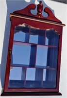 Beautiful Wood & Glass Curio Cabinet