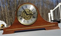 Beautiful Wooden Mantle Clock By: Solar Works