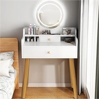 Vanity Desk,Dressing Table with Mirror Touch Scree