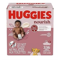 SEALED - Huggies Nourish Scented Baby Wipes, 6 Fli