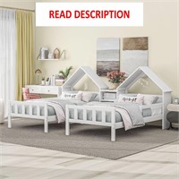 $255  Twin Size Platform Bed  House Headboard  Woo