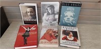 6 Hardcover Biographies