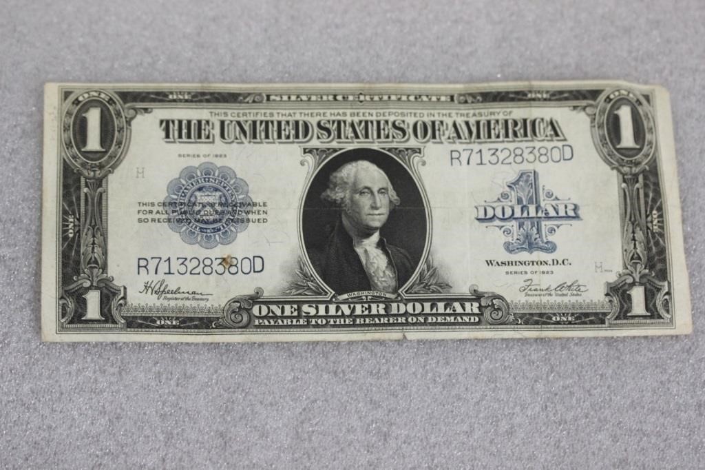 A 1923 One Dollar Silver Certificate