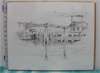 19x15 Rock Harbor Signed Print Kely Knowles