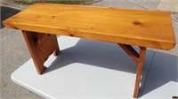 Handmade White Pine Bench