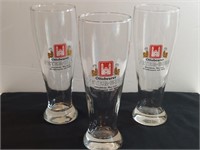 3pc Rastal Pilsner Glasses Ottobeurer Peter-bier