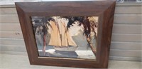 Frederick Pawla Framed SAILBOAT Santa Barbara