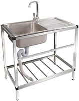 ULN - Kitchen Sink Single Bowl Stainless Steel Tab