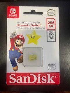 SanDisk 256GB microSDXC Card for Nintendo Switch