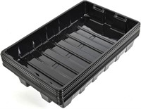 10 Pack Black Plastic Strong Plant Growing Trays