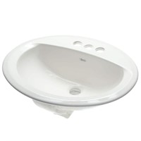 Aqualyn Self-Rimming Drop-In Sink in White