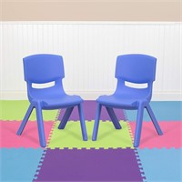 2PK 10.5" Plastic Stackable School Chair