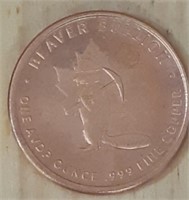 BEAVER BULLION MAGDALEN ISLAND 1815 copper coin