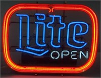 Miller Lite Neon Sigh Advertising