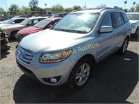 2010 Hyundai Santa Fe 5NMSHDAG2AH377239 Blue