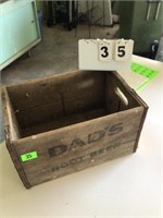 DADS ROOT BEER WOODEN BOX