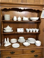 LARGE COLLECTION OF WHITE DISHES