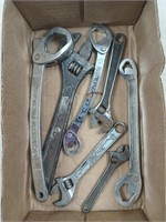 Asst adjustable wrenches, multi wrenches