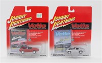 2) Johnny Lightning VETTE Mag Cover Die Cast Cars