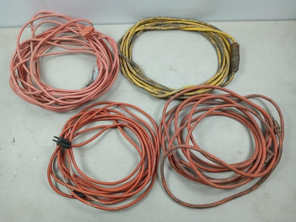 4 asst extension cords