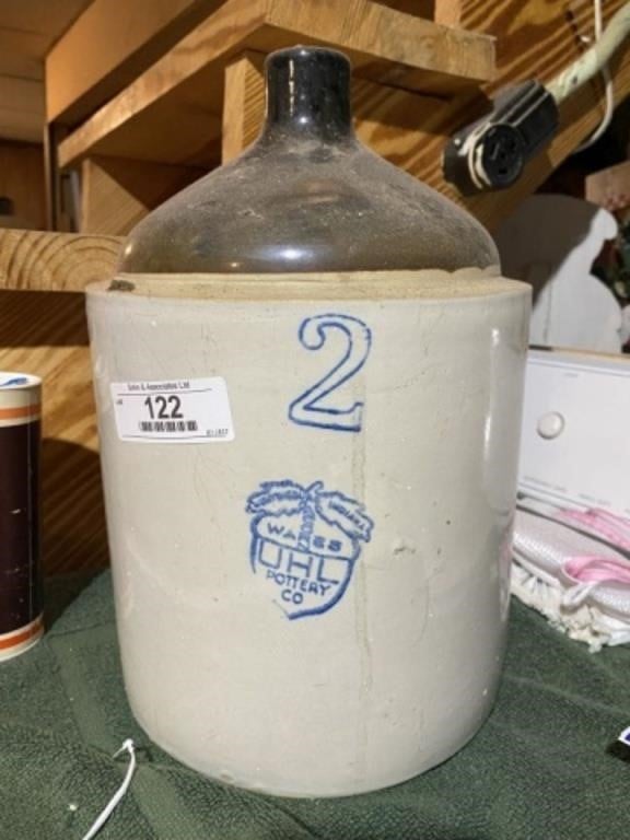 2 Gallon UHL Pottery Shoulder Jug