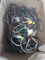 Large box of lamp cords