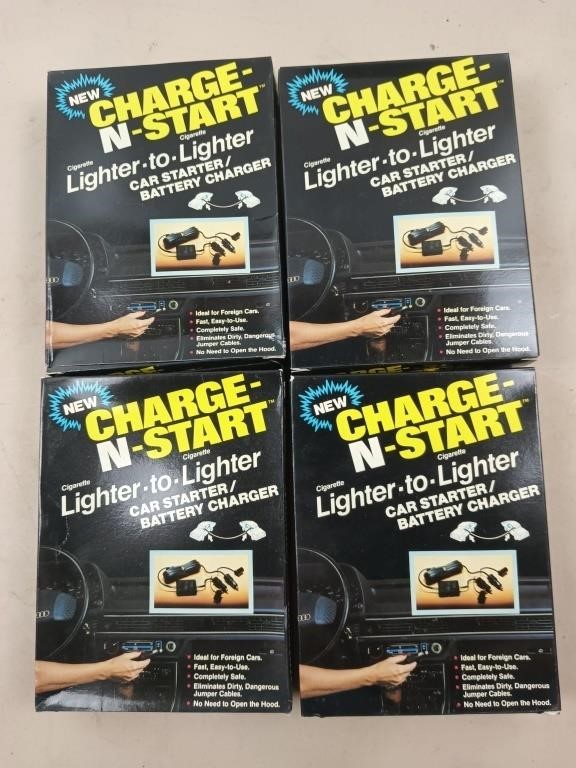 4 charge-n-start cigarette lighter car starter /