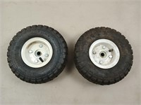 2 - 4.10/3.50-4 haul Master tires