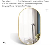 Oval Mirror, Gold