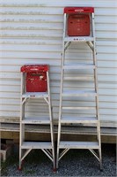 6 FT & 4 FT Werner Aluminum Ladders (2)