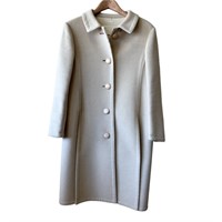 Nina Ricci Wool Tan Beige Coat Jacket 8