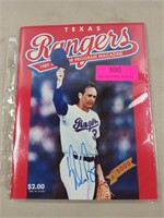 Nolan Ryan autographed 1989 Texas rangers